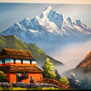 Morning In The Shadows of Himalayas
